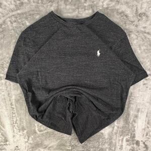 Polo Ralph Lauren Grey Basic Pony Embroidery T-shirt Size Medium